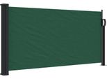 Vidaxl Tenda Laterale Estensibile Verde Scuro 100X500 Cm