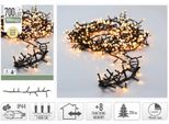 Microcluster | Catena Luminosa Di Natale | 700 Led | 14 M | Bianco Extra Caldo | Funzioni Timer E Luce