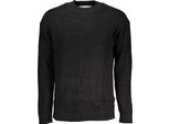 Calvin Klein Maglione In Cotone Organico Nero: Taglia - L Taglia: L