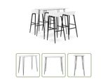 The Living Store Set Da Bar 5 Pezzi Set Bar Bianco