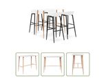 The Living Store Set Da Bar 5 Pezzi Set Bar Bianco