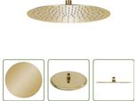 The Living Store Doccia A Pioggia In Acciaio Inox Rotonda Da 30 Cm Golden