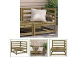 The Living Store Divano Angolare Da Giardino 70X70X67 Cm Legno Di Pino Impregnato