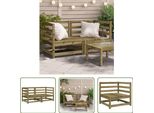 The Living Store Divani Angolari Da Giardino 2 Pezzi 70X70X67 Cm Legno Di Pino Impregnato