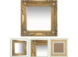 The Living Store Specchio Da Parete In Stile Barocco 40X40 Cm Golden