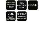 Neo Tools Dispositivo Per La Raccolta Dell'olio Carrello Per La Raccolta Dell'olio Carrello Per La Raccolta Dell'olio Carrello Per La Raccolta Dell'olio Carrello Per La Raccolta Dell'olio - Con Serbatoio Di Controllo - 70 L - Altezza: 1320-1600