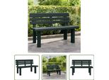 The Living Store Panca Da Giardino Verde 110X52X71 Cm Polipropilene