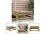 The Living Store Sgabello Da Giardino 70X70X30 Cm In Legno Di Pino Impregnato