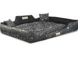 Letto Per Cani Kingdog 115X95 Cm Personalizzato Impermeabile Con Ossa D'argento