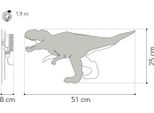 Da Tjalle E Jaspis – Lampada Da Parete Dino T-Rex – Legno