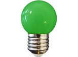 Edm E27 1,5W 80 Lumen Lampada Sferica A Led Verde Verde Taglia Unica