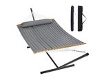 Amaca Per 2 Persone - Portata 207 Kg - Amaca Doppia Con Supporto In Acciaio Da 3,66 M - Borsa Per Il Trasporto E Cuscino - Amaca Autoportante Per Il Giardino, La Terrazza E La Spiaggiaु