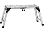 Piattaforma Di Lavoro Regolabile E Pieghevole In Alluminio, Portata 150 Kg, Superficie Antiscivolo, 76 Cm