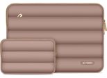 Tech-Protect Puffy Laptop Sleeve 15-16" With Accessory Pouch - Brown"