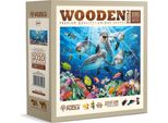 Wooden City Holzpuzzle Happy Dolphins 1010 Dlks