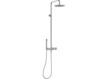 Set Doccia Marwell Rubinetto Doccia Classico Cromo 88-118X20 Cm - Asta Doccia Regolabile - Doccia A Pioggia - Doccetta Con Flessibile