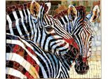 Sunsout Puzzle Vetro Colorato Zebras - 1000 Teile Puzzle