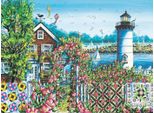 Sunsout Puzzle Nene Thomas Summer Roses Harbour 1000 Pezzi