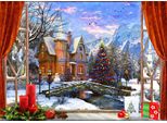 Puzzle Bluebird Natale Vista Montagna - 500 Pezzi