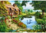 Puzzle Bluebird Puzzle Cottage By The Lake - 500 Pezzi