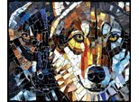 Sunsout Puzzle Lupi In Vetro Colorato - 1000 Teile Puzzle
