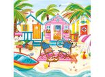 Magnolia Puzzle Capanne Da Spiaggia - 1023 Pezzi Multicolore