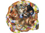 Sunsout Puzzle Cat Basket Jigsaw Linda Elliot 750 Pezzi Cartone