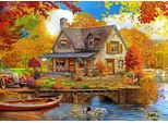 Puzzle Bluebird Casa Sul Lago - Puzzle Colorato Da 500 Pezzi