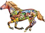Sunsout Puzzle Horse Farm - 800 Teile Jigsaw Puzzle Karton