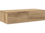 Vidaxl Scaffale A Muro Con Cassetti In Rovere Artisan 60X26,5X15 Cm
