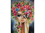 Puzzle Magnolia Signora Con Fiori - Edizione Speciale Romi Lerda - 1000 Pezzi