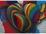 Yazz Puzzle Cuore Arcobaleno - 1000 Teile Herzpuzzle