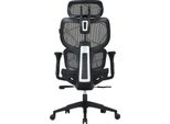 Canyon MOCH01, Ventra, Sedia Da Gioco Con Rivestimento In Rete, Anche Per Ufficio, Nero