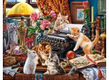 Sunsout Puzzle Xxl Pezzi - Gattino Sulla Scrivania - 1000 Pezzi