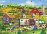 Sunsout Puzzle Janet Stever - Lapp's Quilt Barn - Fattoria Da 1000 Pezzi