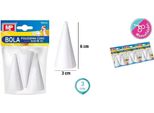 Coni Di Polistirolo Per Decorazioni 30X60Mm 2Pz