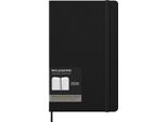 Moleskine Weekly Planner, Agenda Settimanale Verticale Pro 12 Mesi 2025, Copertina Rigida E Chiusura Elastica, Colore Nero, Formato Large 13X21 Cm