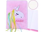 Taccuino In Pelliccia Di Peluche Taccuino Foderato Con Criniera Di Unicorno Colorato A5
