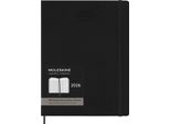 Moleskine Weekly Planner, Agenda Settimanale Verticale Pro 12 Mesi 2025, Copertina Rigida E Chiusura Elastica, Colore Nero, Formato Extra Large 19X25 Cm