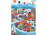 Pieces & Peace Puzzle Winter Village - Puzzle Da 500 Pezzi Per Bambini