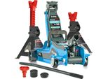 Set Di Martinetti Di Manovra 2500 Kg Con 2X Cavalletti Per Martinetti 3T Cavalletti Di Supporto