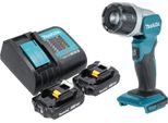 Makita Dml 808 Sa Lampada Portatile A Batteria 14,4 / 18 V 190 Lm Led + 2X Batteria Ricaricabile 2,0 Ah + Caricatore