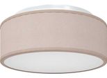 Vidaxl Lampada Da Soffitto Con Faretti Taupe 30 X 30 X 13,5 Cm Tessuto