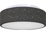 Vidaxl Lampada Da Soffitto Con Faretti Nero 38 X 38 X 13,5 Cm Tessuto