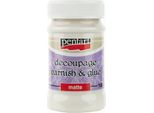 Pentart Colla Opaca Per Decoupage, Tecnica Del Tovagliolo, Carta Di Riso Colla A Vernice 100Ml, 28165