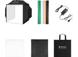 Puluz Photo Studio Light Box, Luminosità 72W, Temperatura Colore 5500K, Spina Ue 40CM