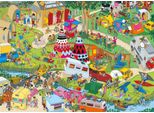 Gibsons Puzzle Campsite Capers - 1000 Teile Lustiges Campingmotiv