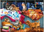 Sunsout Puzzle Tom Wood - Misfatti Della Stanza Del Quilting - 1000 Pezzi