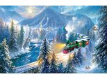 Sunsout Puzzle Di Natale Treno Paesaggio Montano - 500 Pezzi