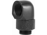 90 Gradi Pc Raffreddamento Ad Acqua Regolazione A Due Tocchi Filettatura G1/4 Connettore A Gomito Per Tubi Nero